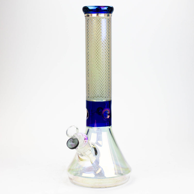 13" Genie electroplated glass beaker bong
