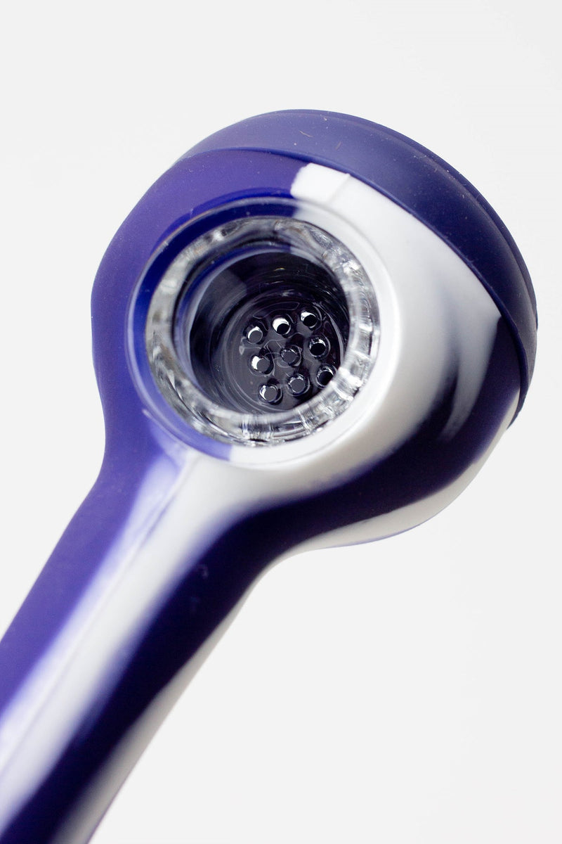 EYE Silicone hand pipe with glass bowl