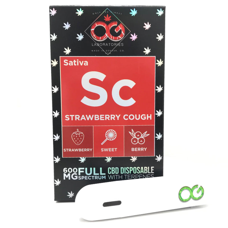 OG CBD Disposable Vape Pen - Strawberry Cough ,  - Weedcommerce Marketplace 