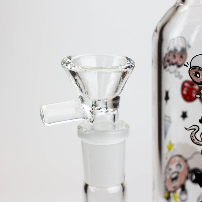 9.5" XTREME 2-in-1 glass Bong with honeycomb diffuser [XTR302]