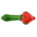 4.5" Strawberry Art Glass Hand Pipe - (1, 5 OR 10CT)