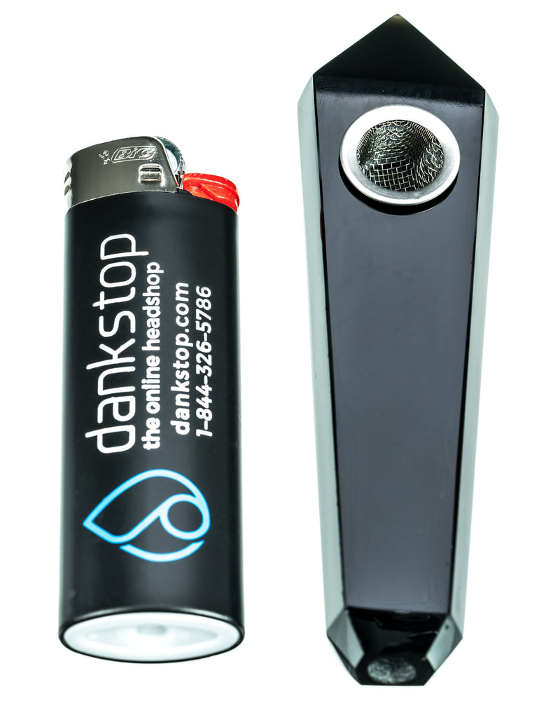 "Yin" Quartz Crystal Stone Pipe , spoon - Weedcommerce Marketplace 