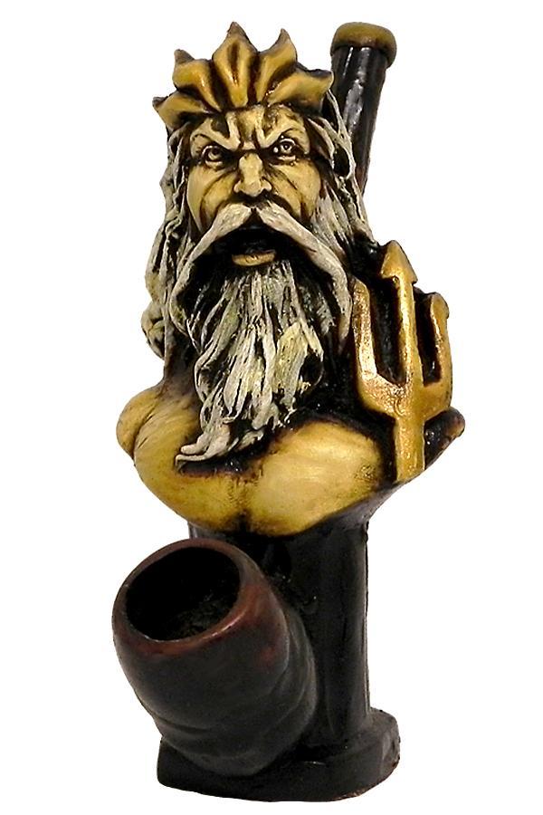 Medium Size Hand Made Resin Pipe - Various Designs - Style J (1 Count)
